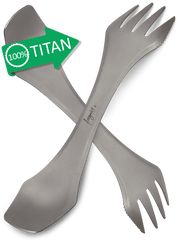 Titan Göffel – Ultraleicht & Hochwertig 3-in-1 Campingbesteck